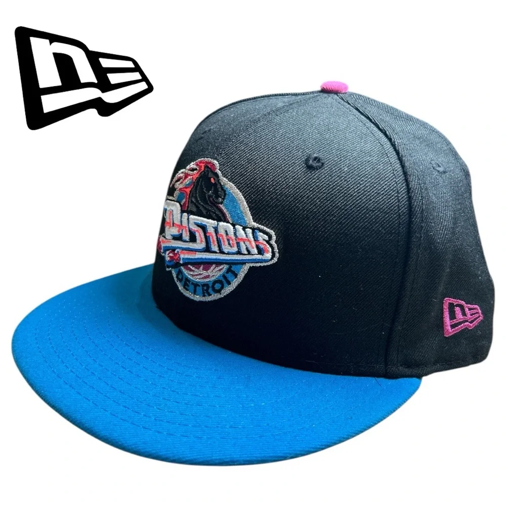 New Era Detroit Pistons 59Fifty Baseball Hat - Size 7 1/2‎